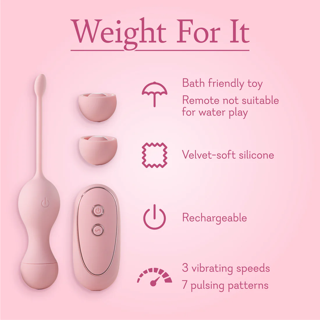 Weight For It - Pelvic Floor Fitness(pesas vibrantes)