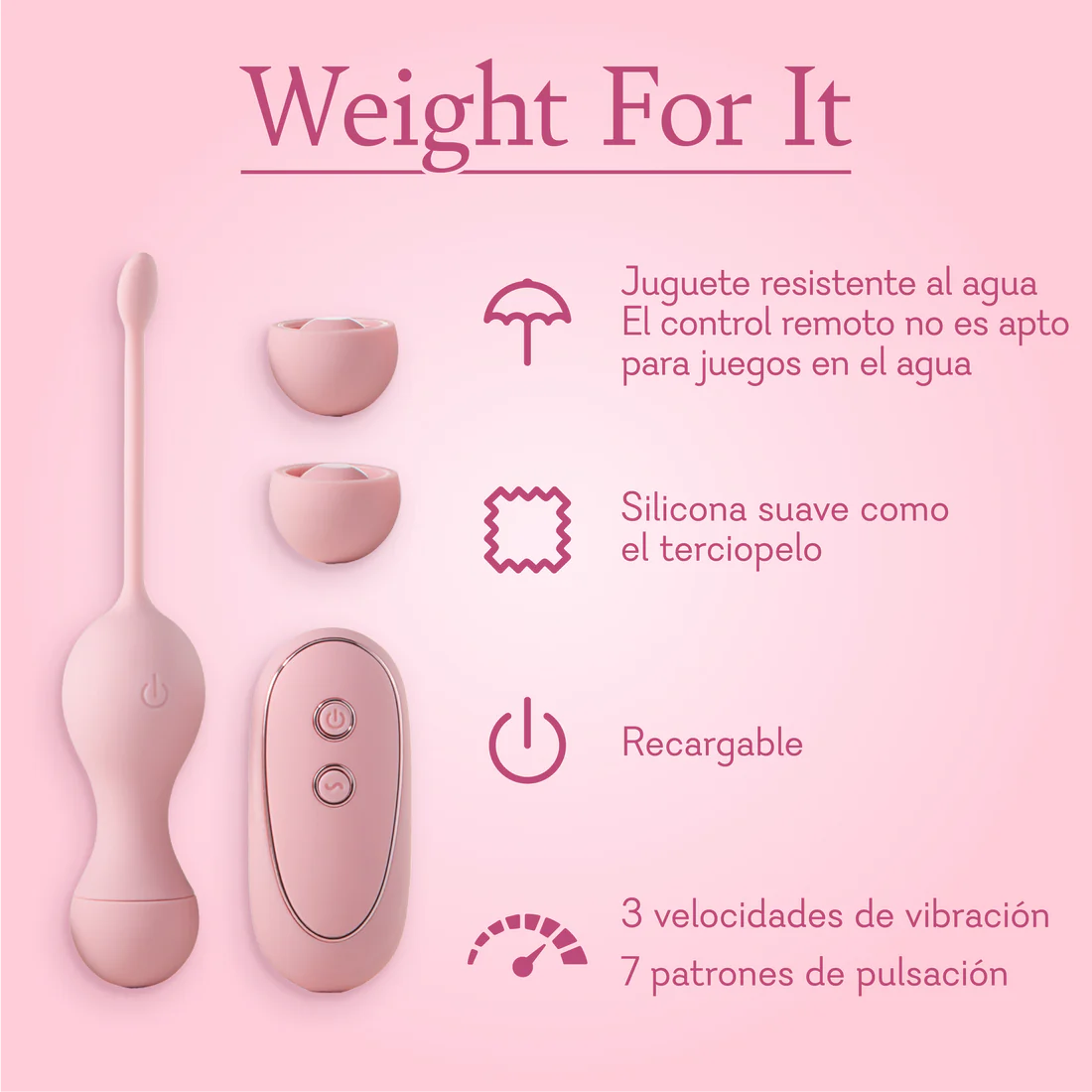 Weight For It - Pelvic Floor Fitness(pesas vibrantes)