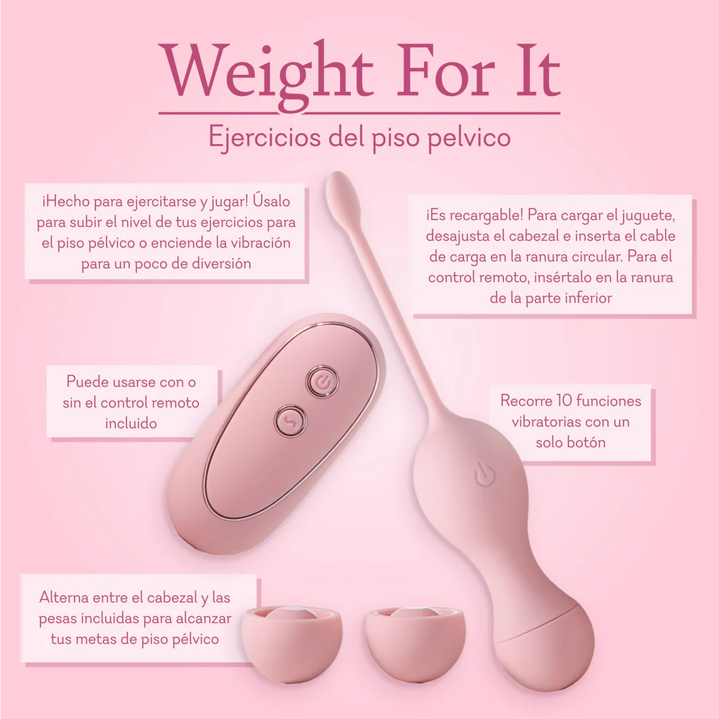 Weight For It - Pelvic Floor Fitness(pesas vibrantes)