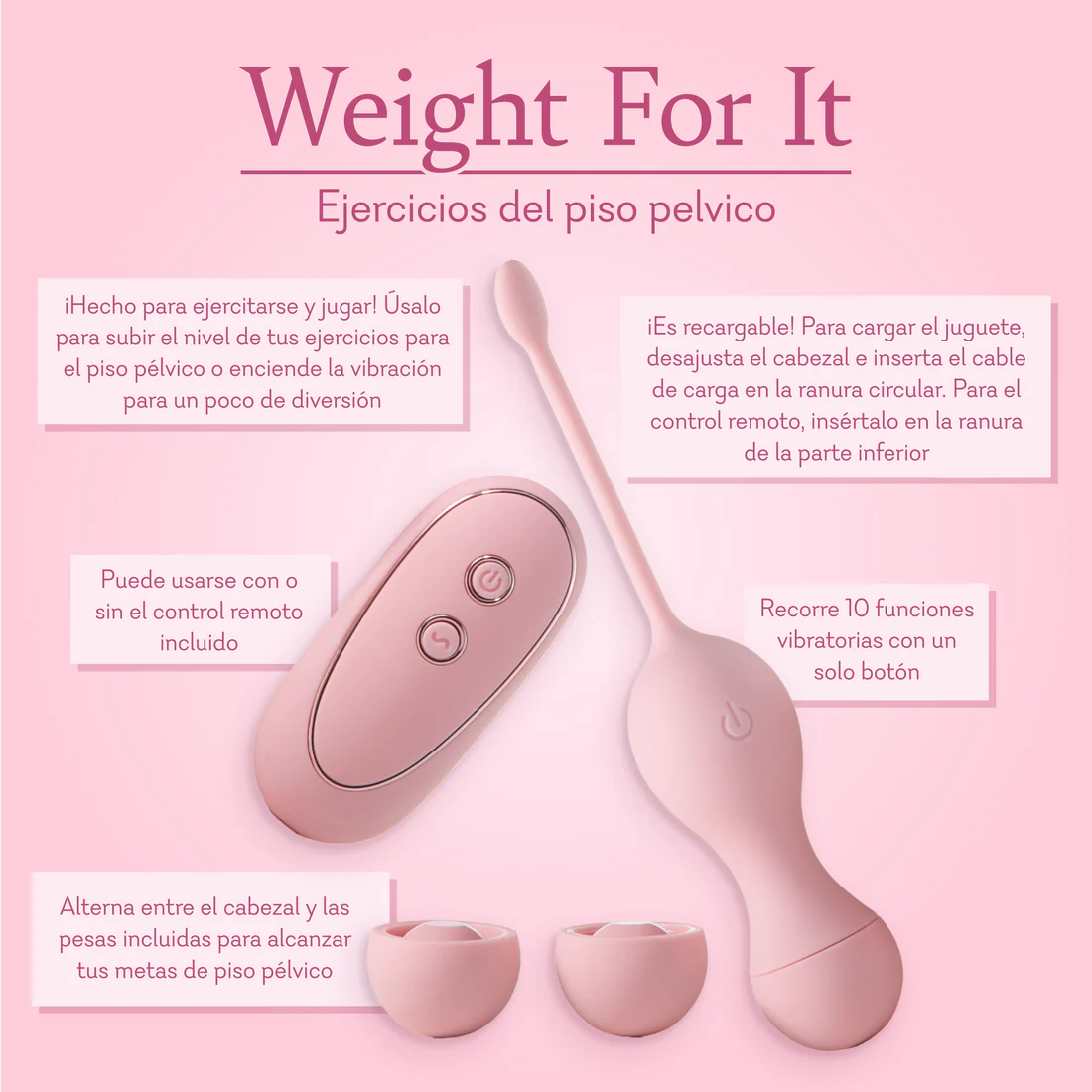 Weight For It - Pelvic Floor Fitness(pesas vibrantes)