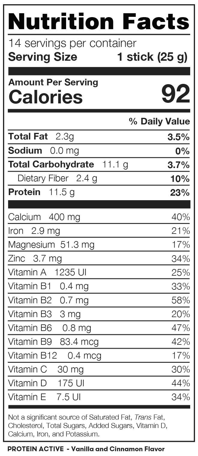 Protein Active- Vanilla & Canela