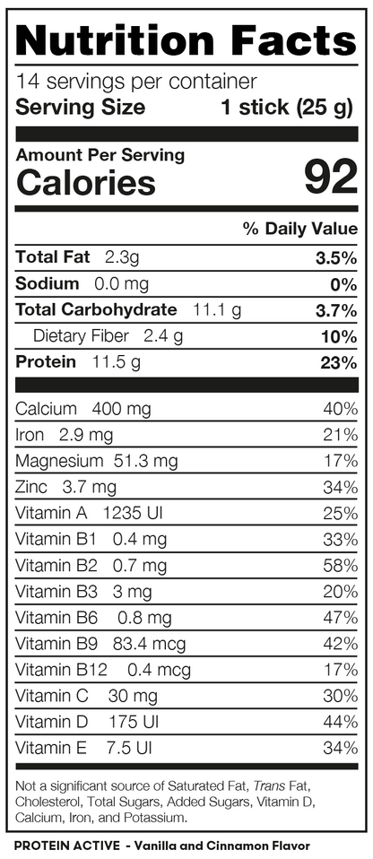 Protein Active- Vanilla & Canela