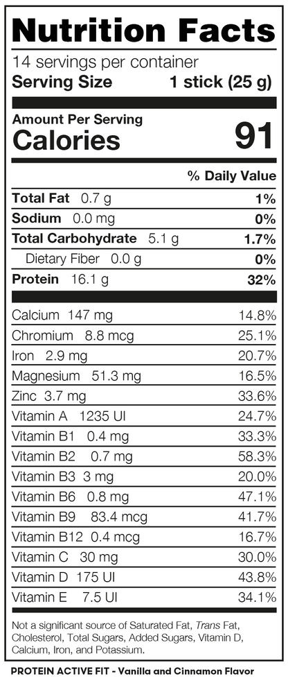Protein Active Fit- Vanilla & Cinnamon