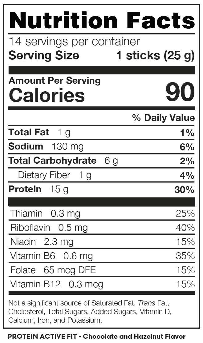Protein Active Fit- Chocolate & Avellanas