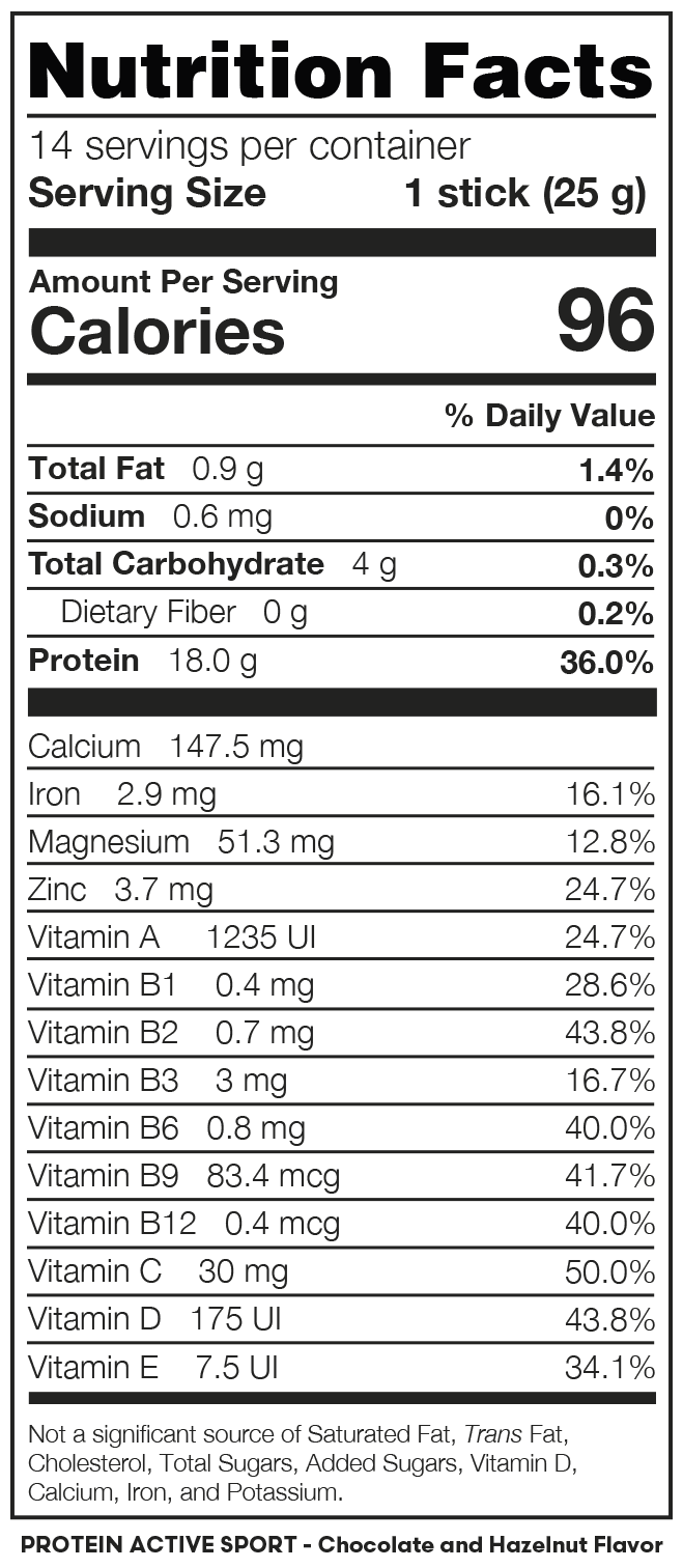 Protein Active Sport- Chocolate & Hazelnut